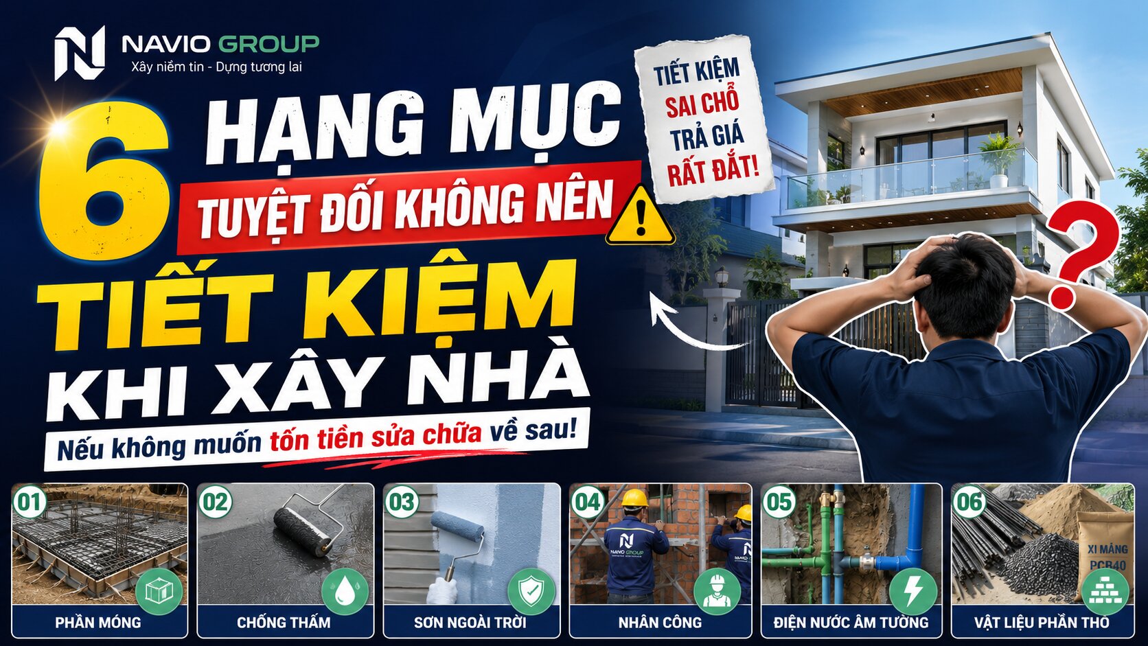 6 Hạng Mục Tuyệt Đối Không Nên Tiết Kiệm Khi Xây Nhà Nếu Không Muốn Tốn Tiền Sửa Chữa Về Sau