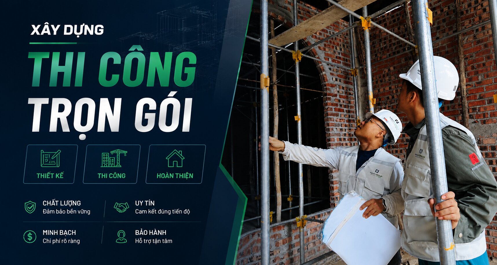 Thi công trọn gói công trình tại Thái Hòa, Nghĩa Đàn, Quỳ hợp Nghệ An - Công ty cổ phần Navio Group